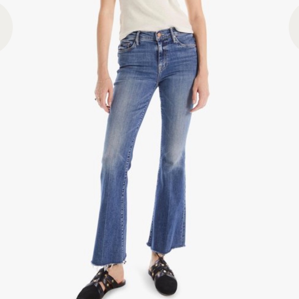 MOTHER The Weekend Fray Jeans 'Walking on Coals' Wash